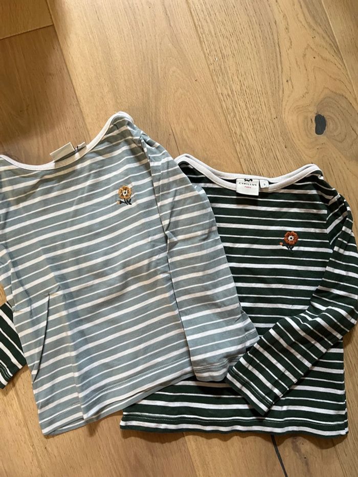 Lot 2 t-shirt 3 ans Cyrillus