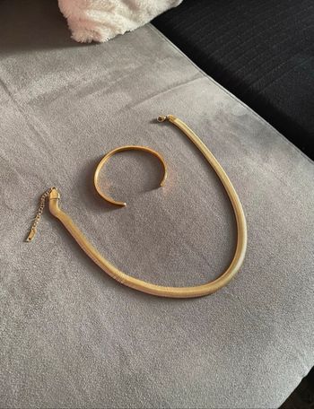 Collier et bracelet en acier inoxydable