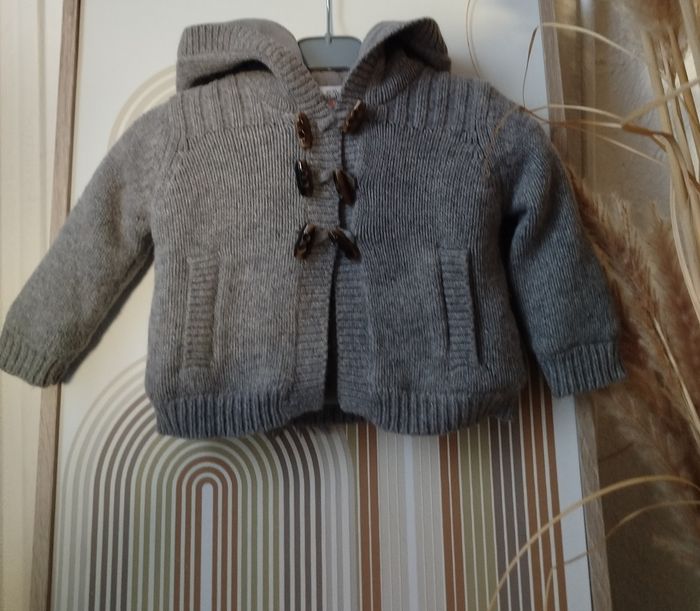 👶 Cyrillus Cardigan Garçon 3 mois NEUF