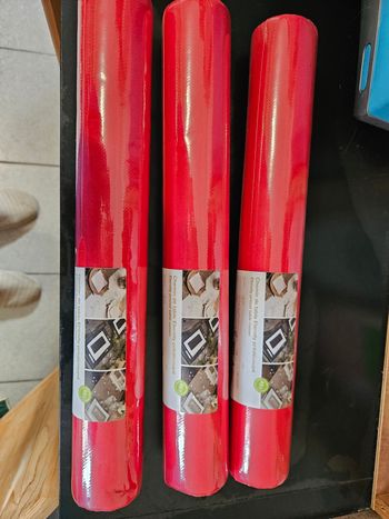 Lot de 3 chemins de table - rouge