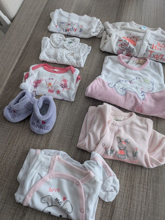 Lot 1 mois body pyjama chausson - photo numéro 2