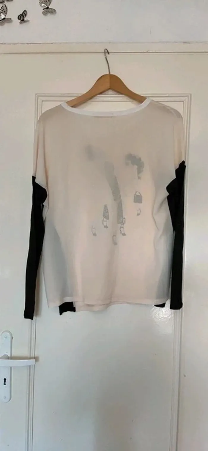 Blouse manches longues abricot - photo numéro 4