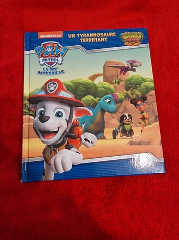 Livre pat patrouille un tyrannosaure terrifiant