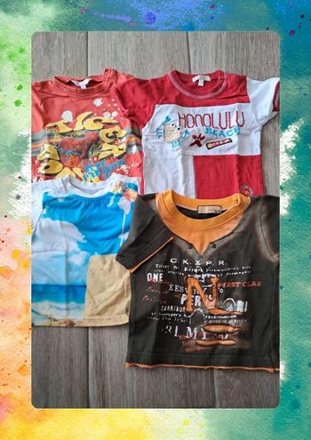 Lot tshirt 12 mois