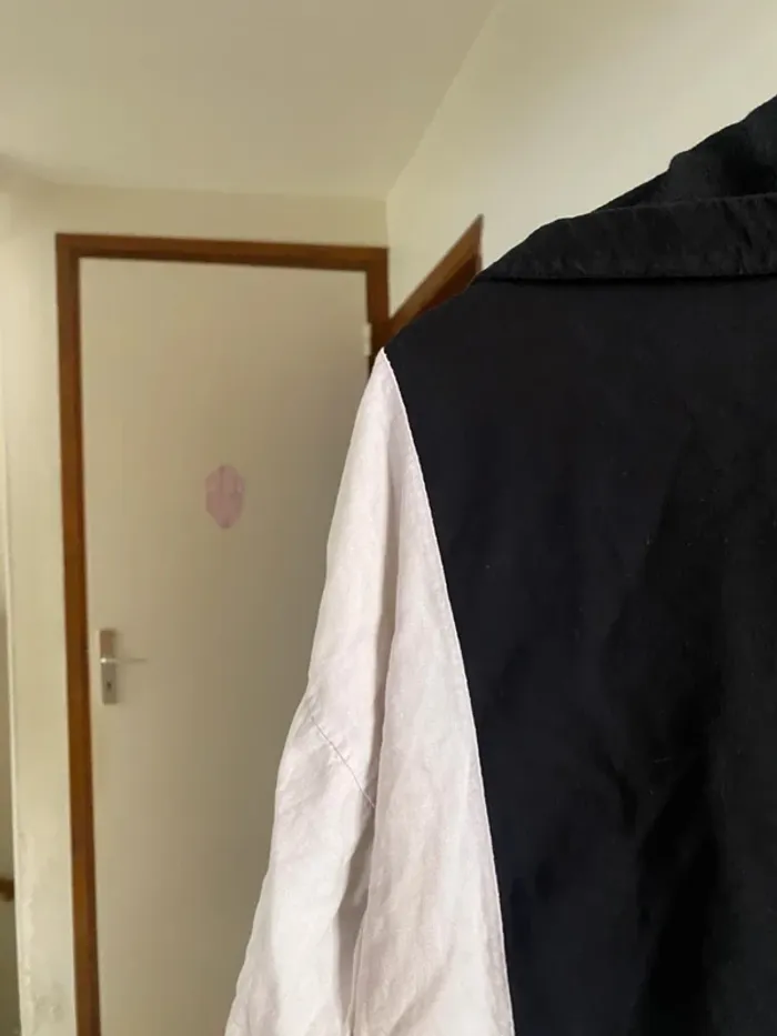 🖤 Pull-chemise bicolore original – Taille XL - photo numéro 5