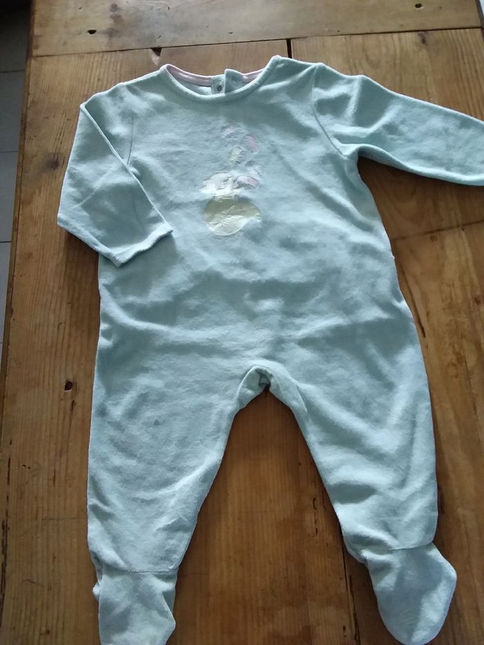 Lot de 2 grenouillère 12 mois fille - photo numéro 5