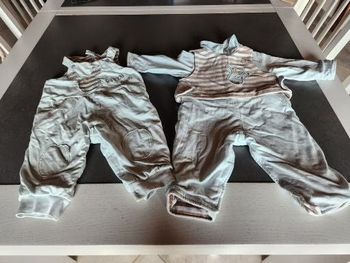 lot de 2 salopettes/combi