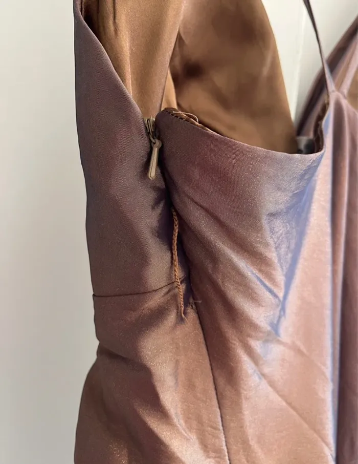 Robe marron glacé marque Unique T40 - photo numéro 7