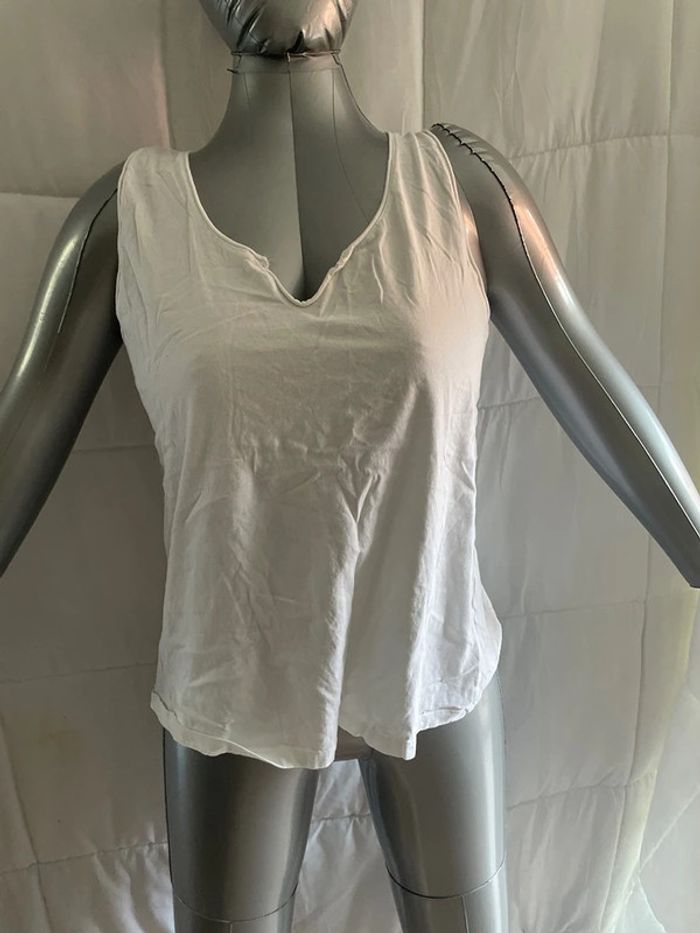 debardeur Tex blanc taille Xl