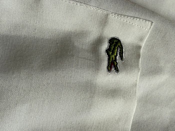 Chemise Lacoste vintage blanches manche courte - photo numéro 2