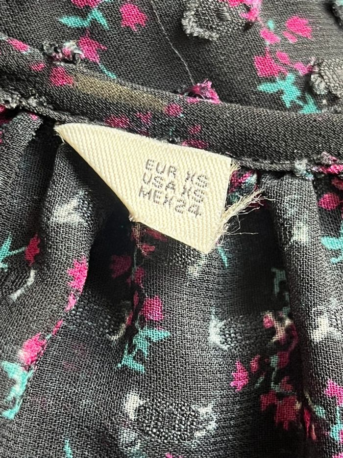 Robe à fleurs avec sous robe Zara XS - photo numéro 6