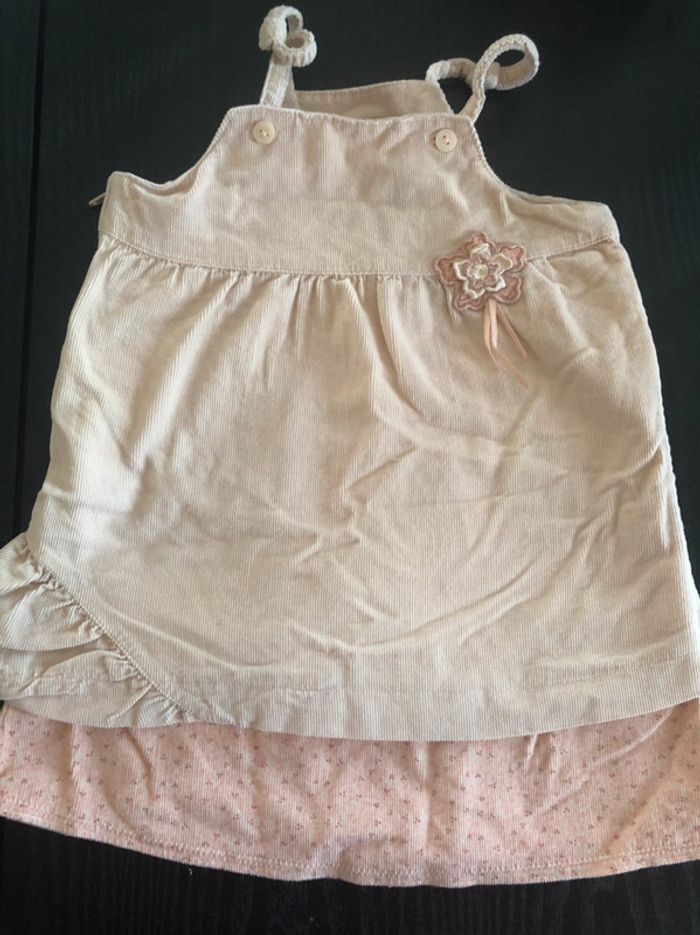 Jolie Robe velours fille 6 mois