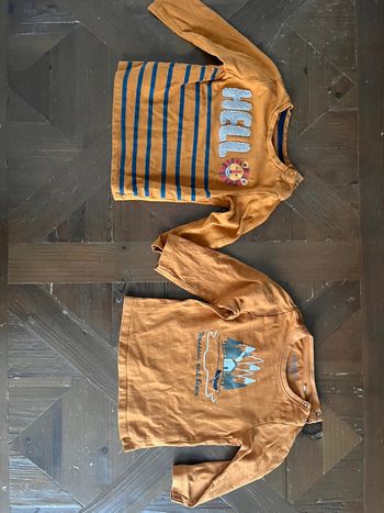 Lot t-shirt manches longues 12 mois