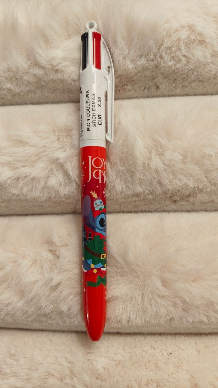 Stylo Bic 4 couleurs Neuf Disneyland Paris Stitch Noël - photo numéro 3