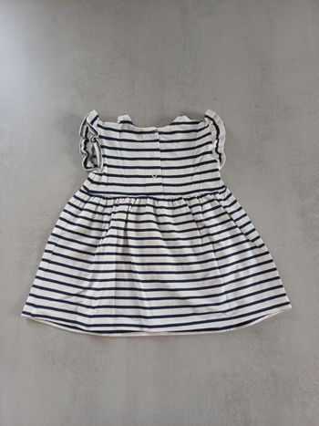 Robe bébé fille marinière manches courtes à rayures TAO Tape à l’oeil 6 mois comme neuve