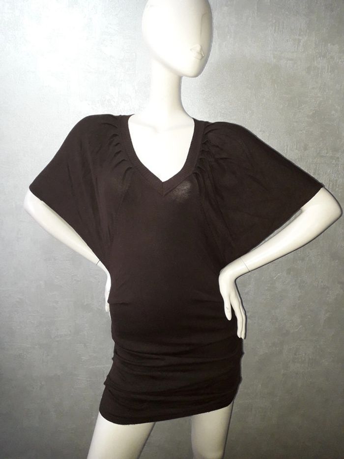 robe pull marron enzoria taille 36/38