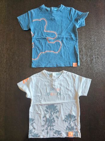 2 tee-shirts Lulu castagnette en 3 ans