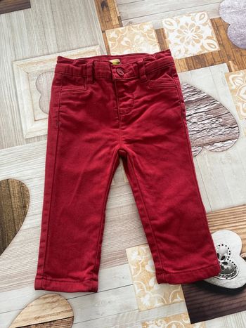 Pantalon rouge bordeaux 6 mois