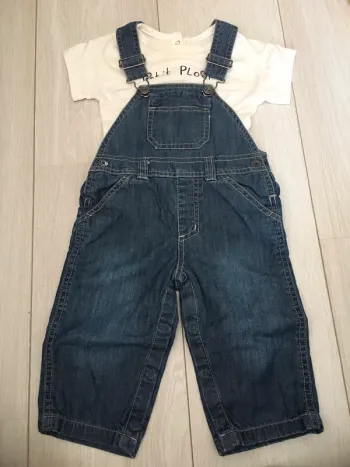 Ensemble salopette t-shirt 6 mois bout’chou