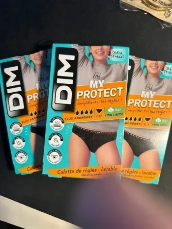3 culotte de règles lavable taille 12 ans