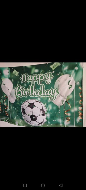 Lot de décos anniversaire foot