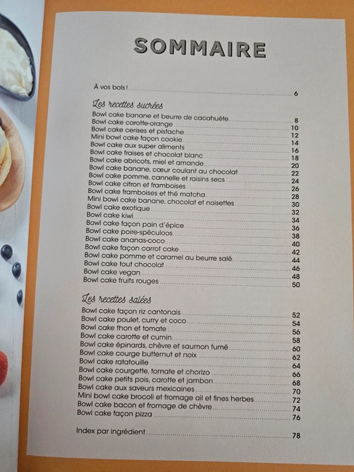 Livre 35 recettes bowl cake - photo numéro 4