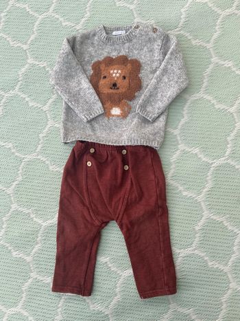 Tenue pull chaud Bout’chou et pantalon La Redoute