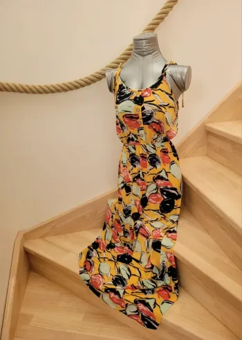 Robe longue à bretelles femme 40-42