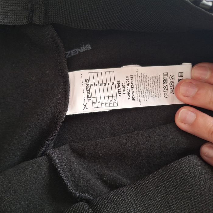 Leggings thermique (polaire) noir simili cuir à rayures en velours - Taille M - Tezenis - photo numéro 9