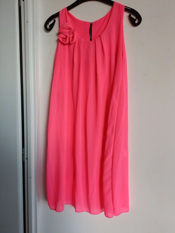 Robe fluide rose fuchsia Taille S Amazon avec doublure - photo numéro 2