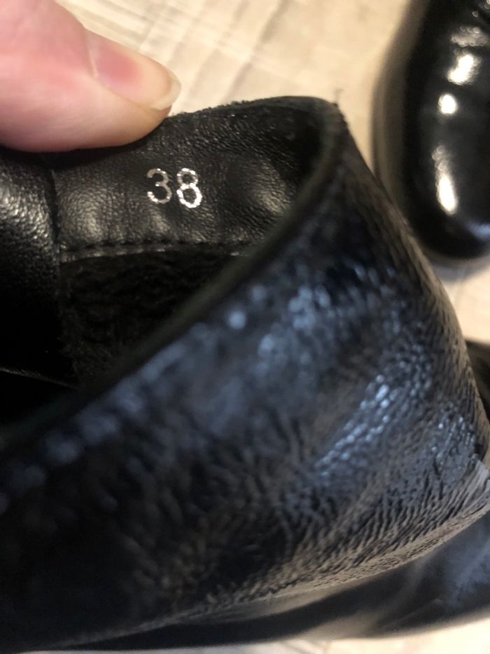 Bottines en cuir laqué - pointure 38 - photo numéro 5