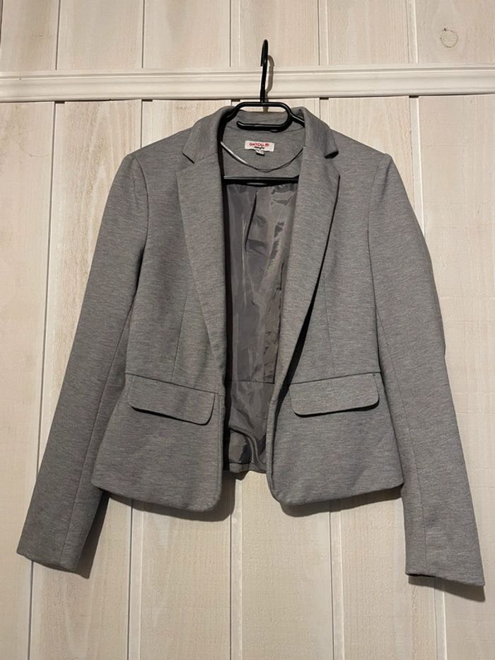 Veste blazer gris chiné - Jennyfer - XS
