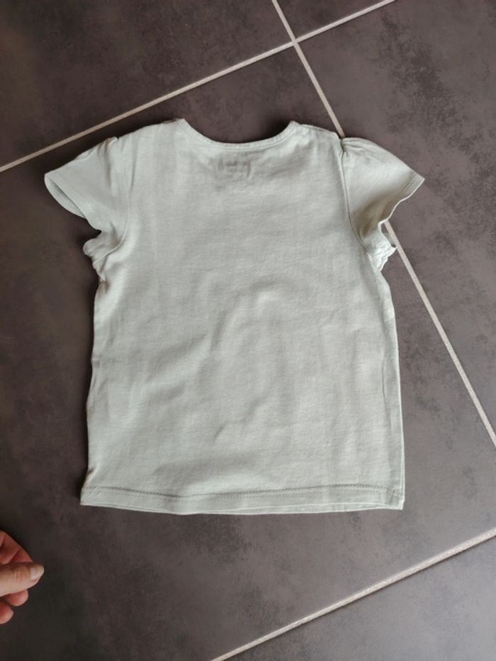 T-shirt vert d'eau 18 mois - photo numéro 3