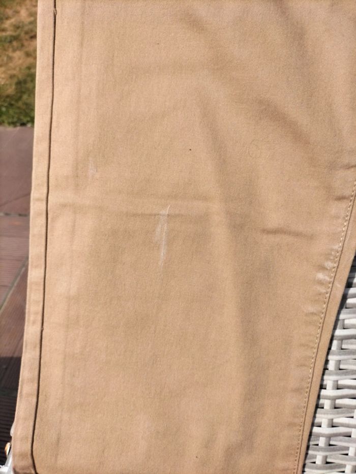 Pantalon toile beige taille 44 - photo numéro 3