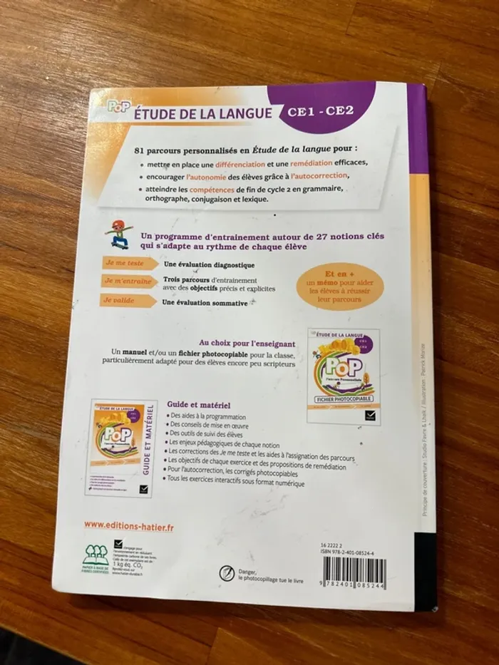 Livre étude de la langue CE1, CE2 - photo numéro 3