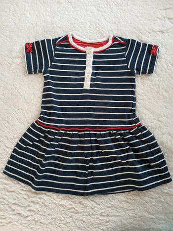Robe marinière fille taille 12 mois