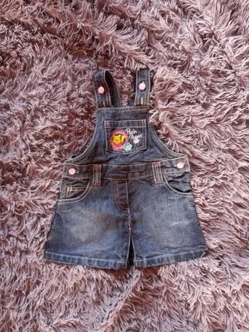 Robe chasuble en jean winnie l'ourson