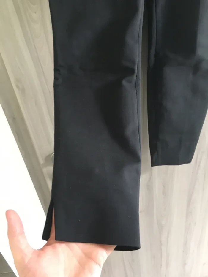 Pantalon cigarette noir 7-8 naf naf taille 38 - photo numéro 4