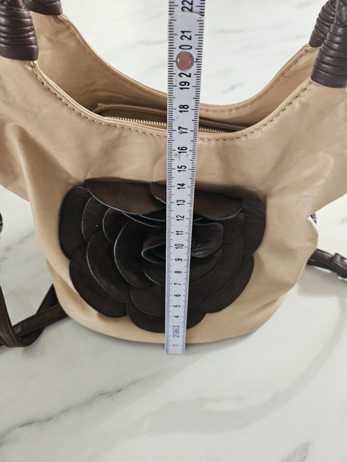 Gallentry petite sac fleurs marron et beige - photo numéro 11