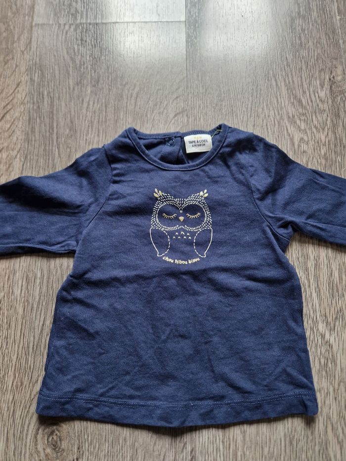 T-shirt Manche longue hibou