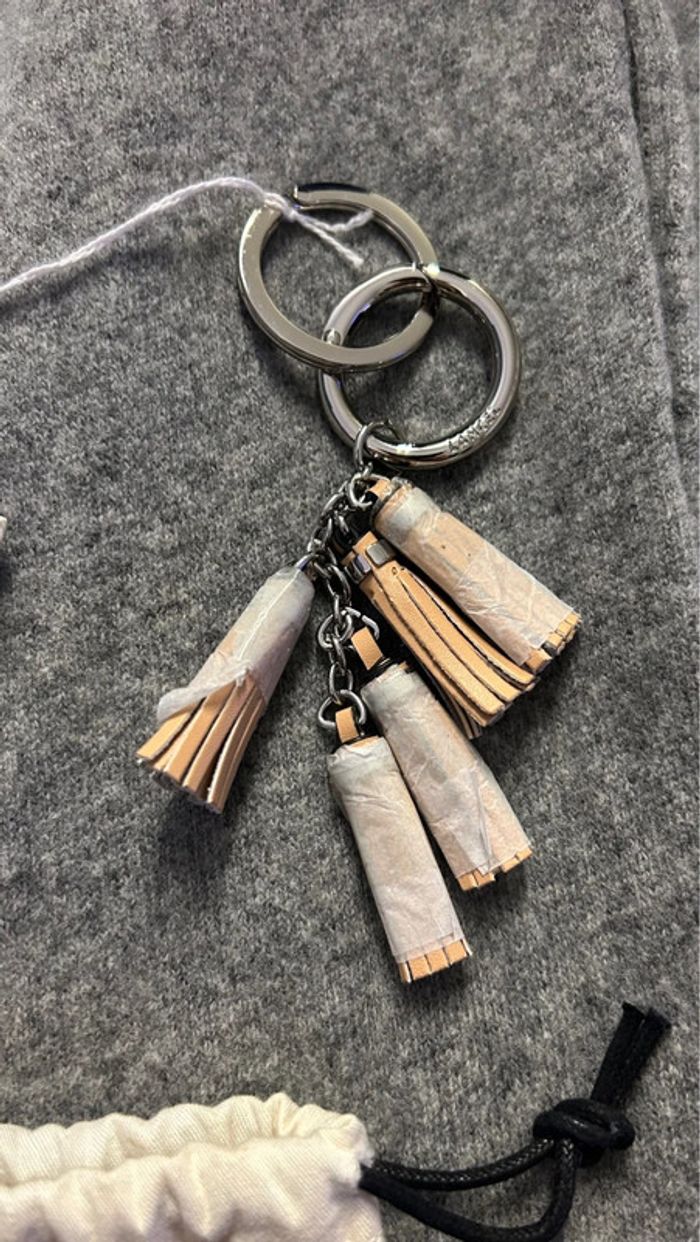 Porte-clés Lancel 5 mini pompons neuf / bijoux pour sac - photo numéro 3