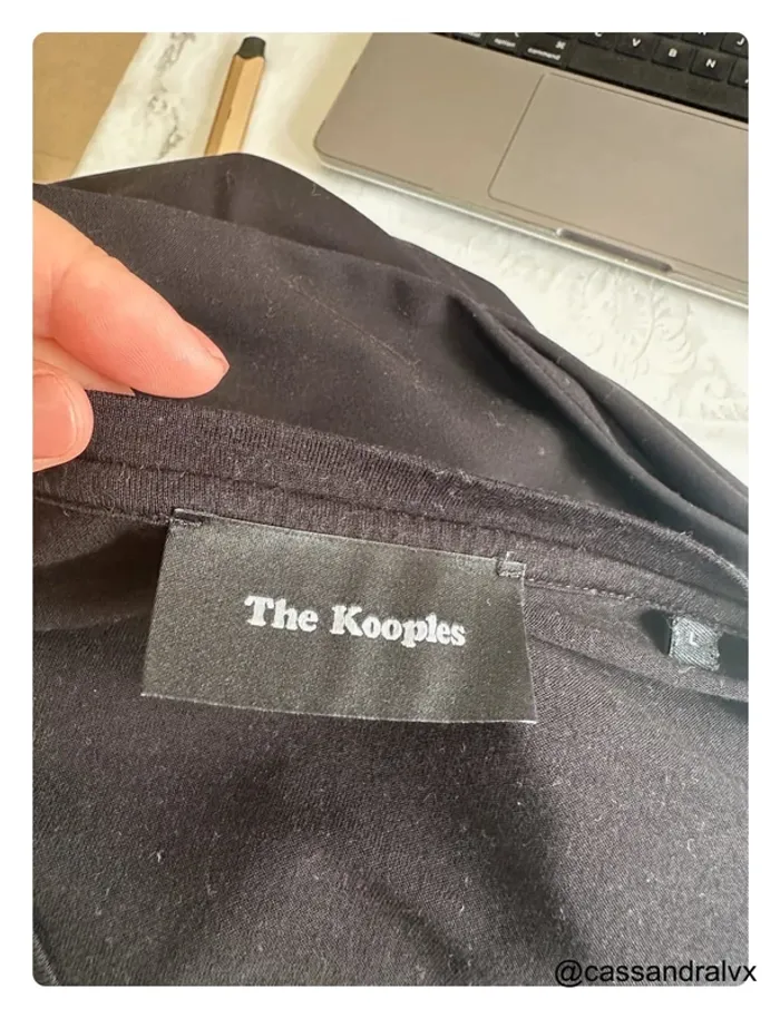 Haut noir manches longues - The Kooples - photo numéro 3