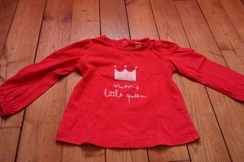 Superbe tee shirt manches longues Mum's Little Queen 2 ans 2€