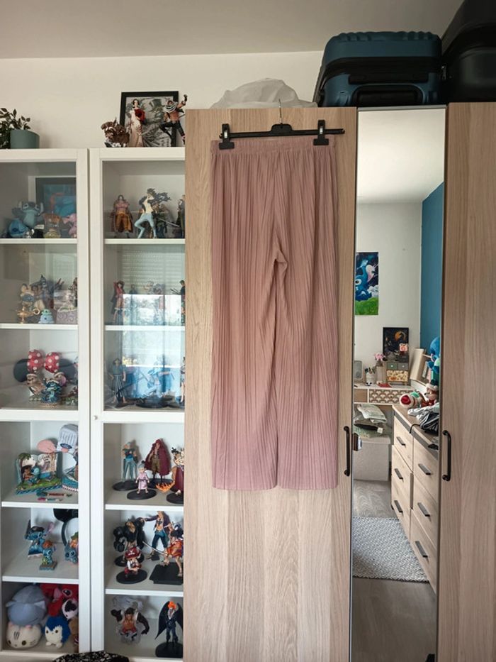 Pantalon fluide rose pâle - Taille L/XL - photo numéro 5