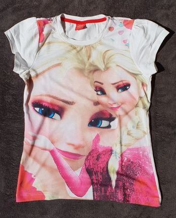 Lot 2 T-shirts reine des neige + 1 offert 7/8 et 9/10