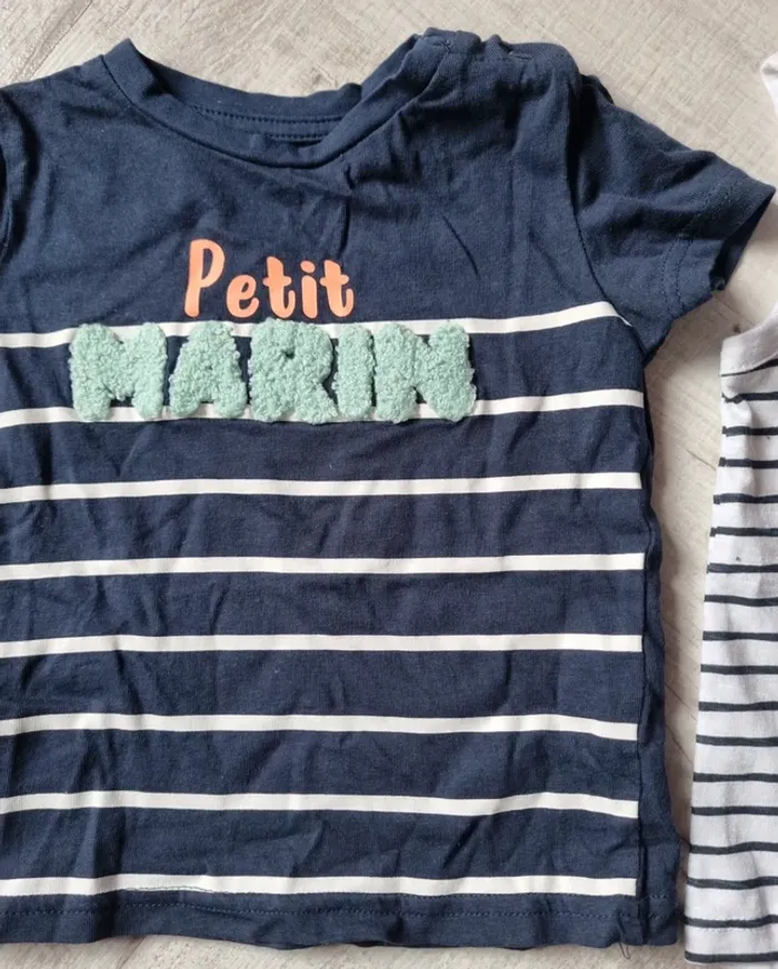 Lot t shirt 9 mois garçon - photo numéro 2