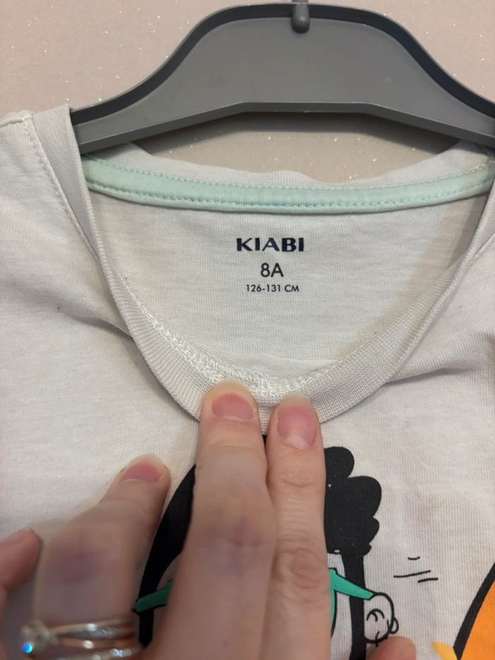 🌷T-shirt manche courte 8 ans blanc kiabi 🌷 - photo numéro 2