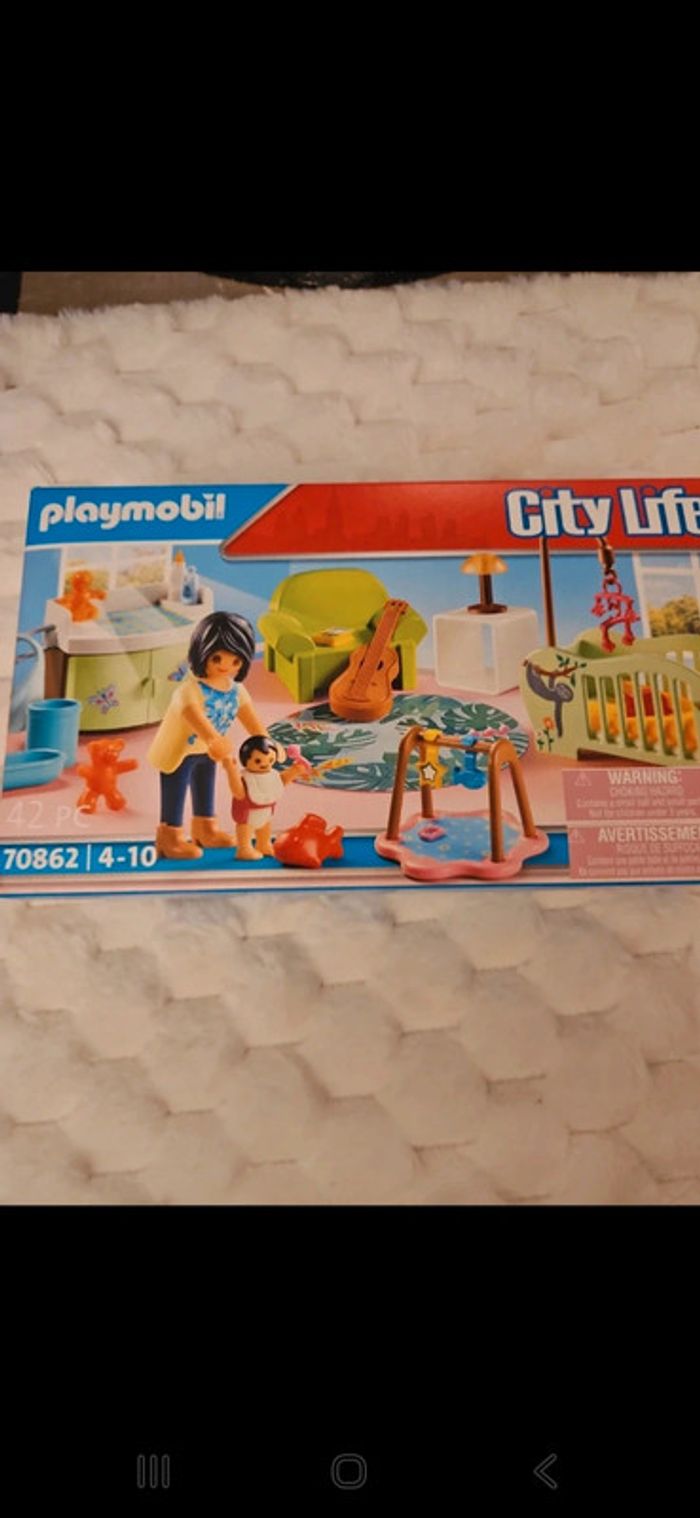 Coffret playmobil chambre bebe