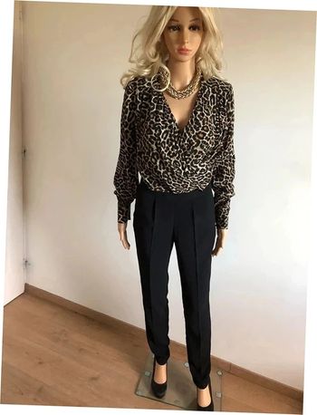 Combinaison noire et léopard neuve à manches longues Morgan taille 34 (valeur 95€)