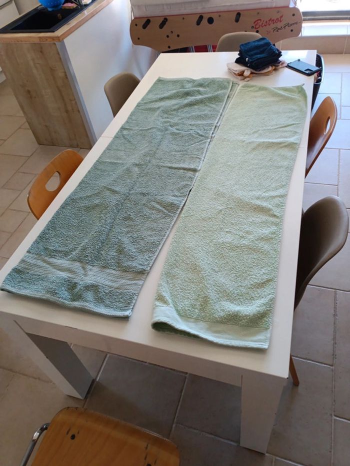 Serviette de toilette, de bain x 2 - photo numéro 4